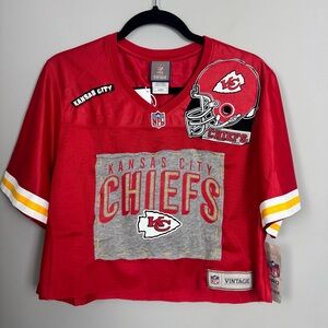 KANSAS CITY CHIEFS Upcycled NFL Pro Line Jersey Fits Up To A Women’s XL NEW